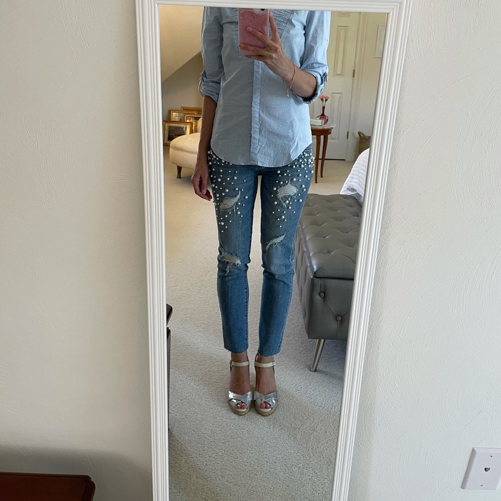 Kut From the Kloth “Reese” pearl denim jeans